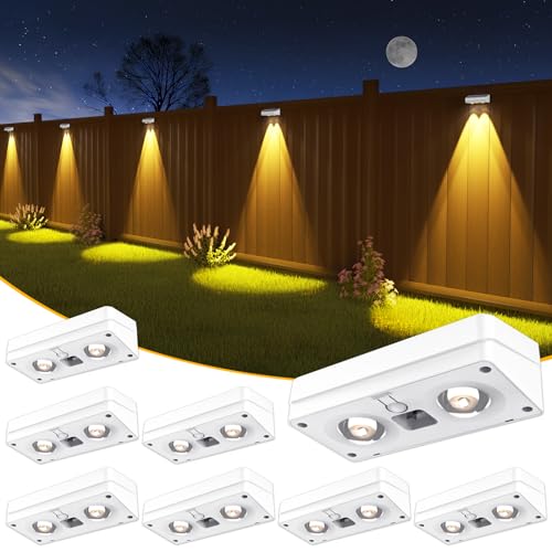 Solar Fence Lights 8 Pack (7.99 Count)