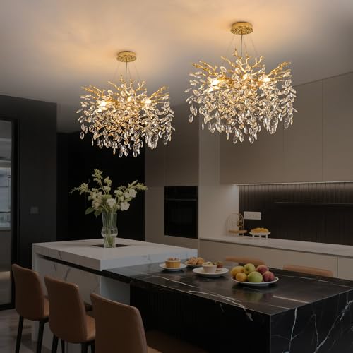Modern Crystal Tree Branch Chandelier