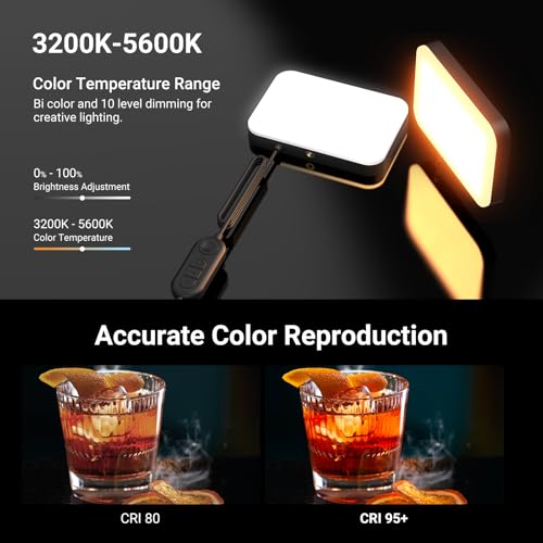 Basics 2 Pack LED Video Light Panel Lighting Kit (2 Count)