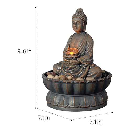 Tabletop Water Fountain with Buddha