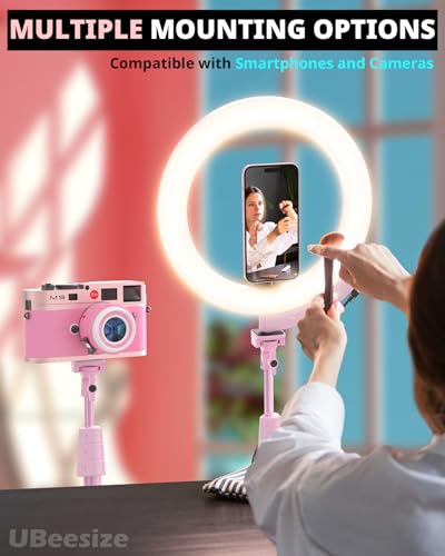 12'' LED Ring Light with 62'' Tripod Stand and Magnetic Phone Holder