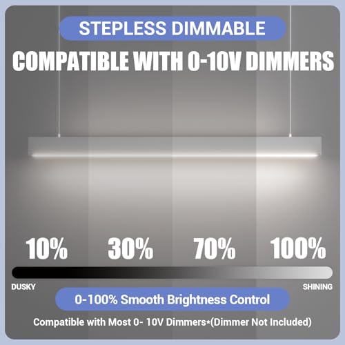 Silver 4FT 1Pack LED Linear Lights 50