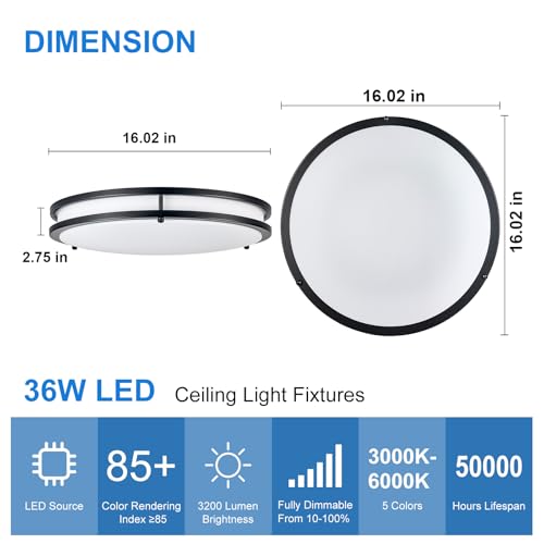 DLLT Flush Mount LED Ceiling Light