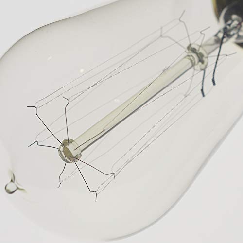6 Pack Edison Light Bulb 60 Watt Dimmable ST58 Vintage Warm Bulb (6 Count)