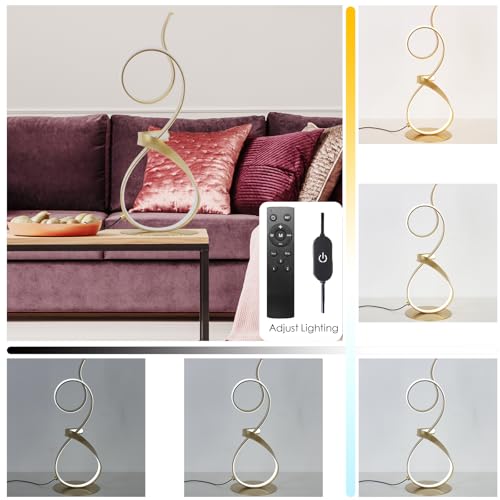 21inch 20W 2700LM Modern 3 Color Touch Dimmer LED Table Lamps for Living Room