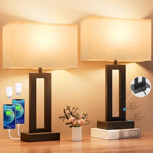 Nightstand Table Lamps for Bedrooms Set of 2 (2 Count)