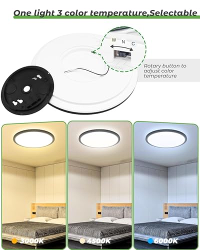 4Pack 16.5 Inch LED Ceiling Light Flush Mount (4 Count)