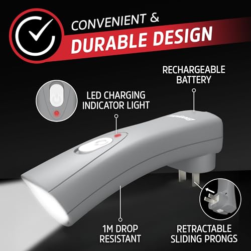 Auto On LED Flashlights Rechargeable (3 Count)