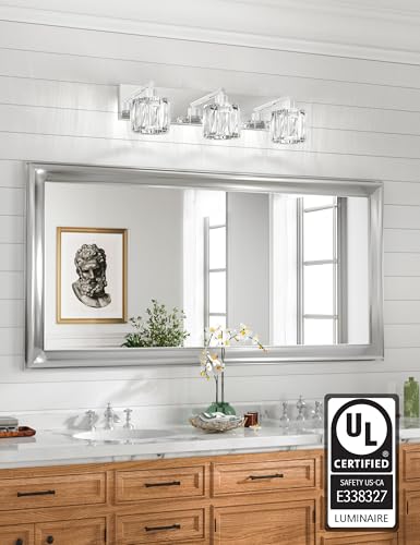 Crystal Vanity Lights for Bathroom (3 Count)