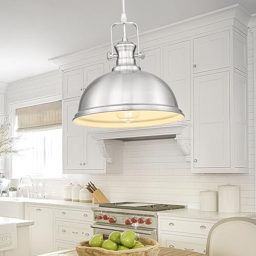 11.5" Brushed Nickel Pendant Light for Kitchen Island