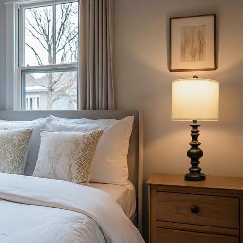 24" Traditional Farmhouse Table Lamp Set of 2 (2 Count)