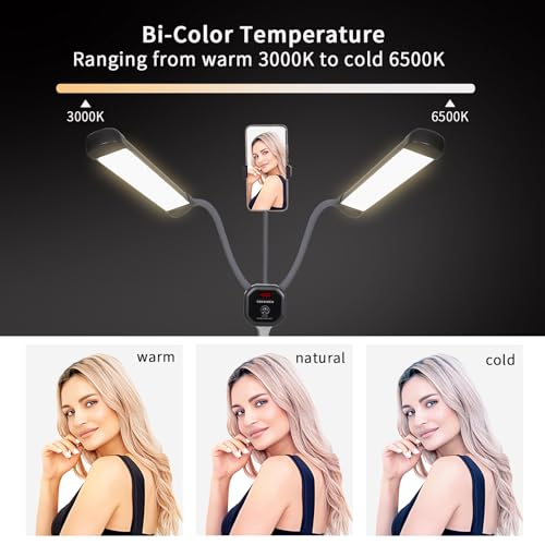 50W Double Arm LED Photography Video Light Beauty Lash Tattoo Lamp