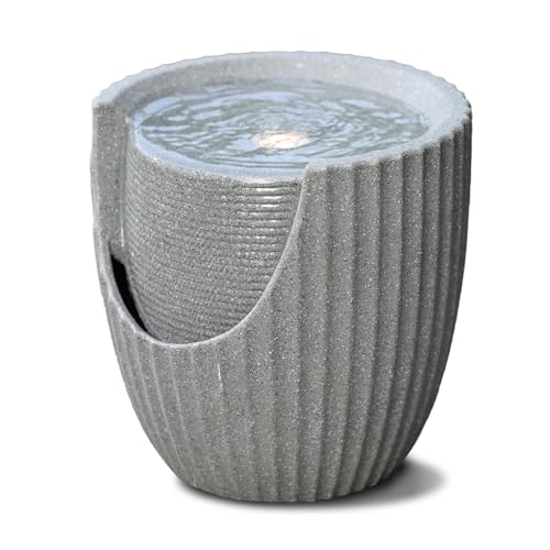 9.84” H Small Outdoor Water Fountain Made with Eco