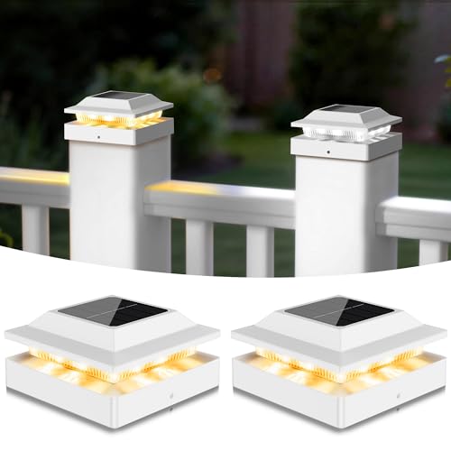Solar Post Cap Lights for 4x4 Wood (2 Count)