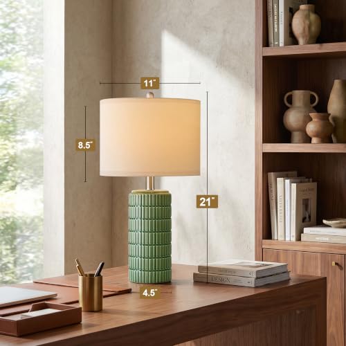 21'' Green Table Lamp with Gift Box