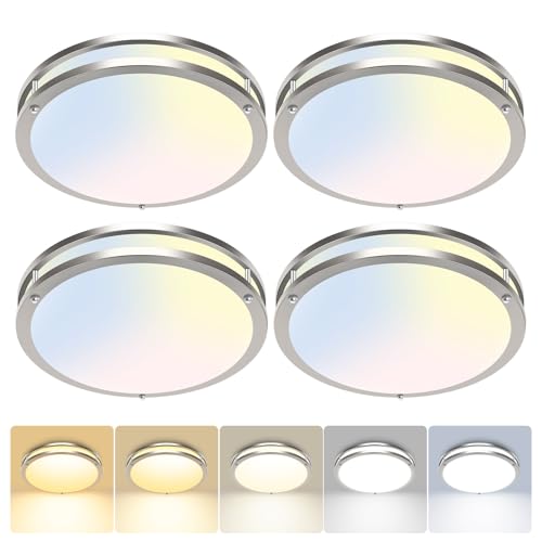 4 Pack Flush Mount Ceiling Light Fixture (4 Count)