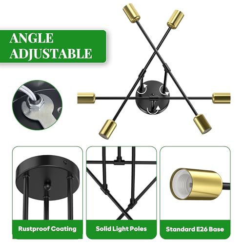 Modern Sputnik Chandelier Ceiling Light Fixtures