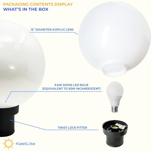 Lamp Post Globe Combo Lighting Fixture