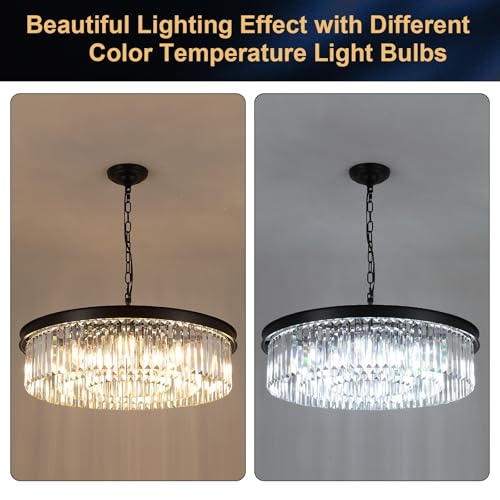 30" Modern Crystals Chandelier 12