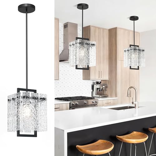 Modern Black Rectangle Chandelier