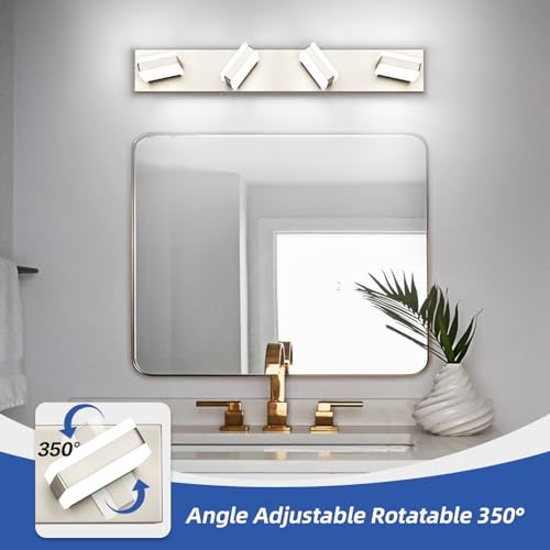 Bathroom Vanity Lights Brushed Nickel LED Lighting (4 Count)