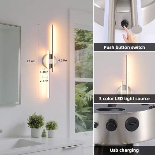 Battery Operated Wall Sconce Set of 2 (2 Count)