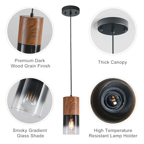 2 Pack Modern Pendant Lights for Kitchen Island