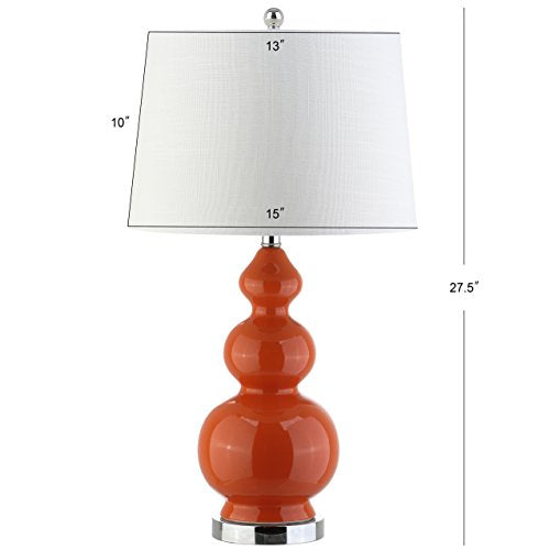 Bowen 27.5" Ceramic Triple Gourd Table Lamp