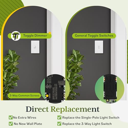 Toggle Dimmer Switch for LED (2 Count)