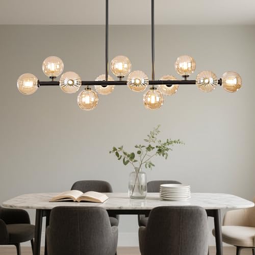 50 Inch Large Glass Globe Sputnik Chandelier