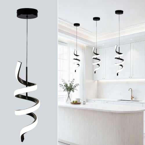 Spiral Modern LED Pendant Lighting