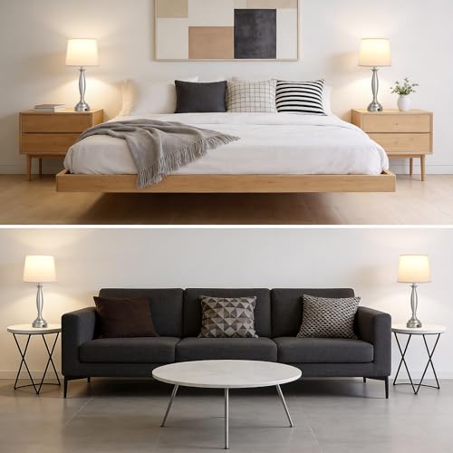 Bedroom Lamps for Nightstand (2 Count)