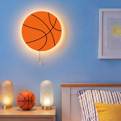 Basketball Night Light Wall Lamp Sleeping Nursery Lighting
