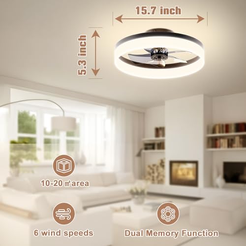 Low Profile Ceiling Fans with Lights and Remote