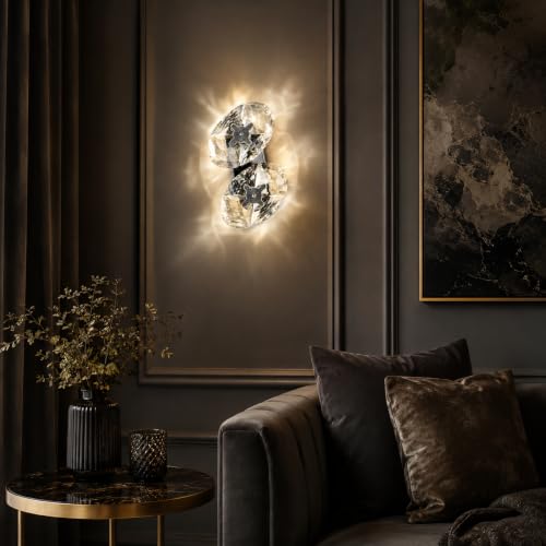 Crystal Chrome Wall Sconces