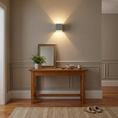 4.5" White Plaster Wall Sconce Wall Decor