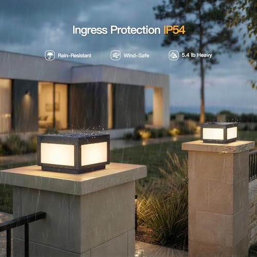 Square Solar Post Lights