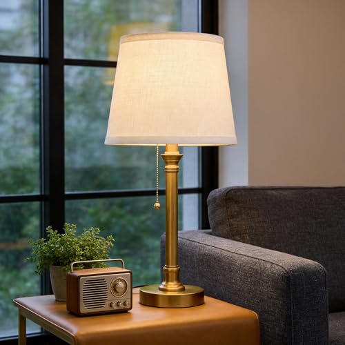 19.5" Small Table Lamp for Bedroom