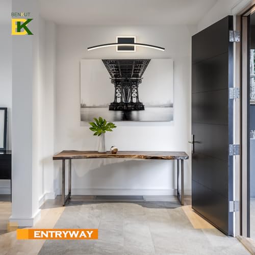 Modern LED Wall Sconce Black Light Fixtures Over Mirror Modern Bath Wall Lighting for Bathroom