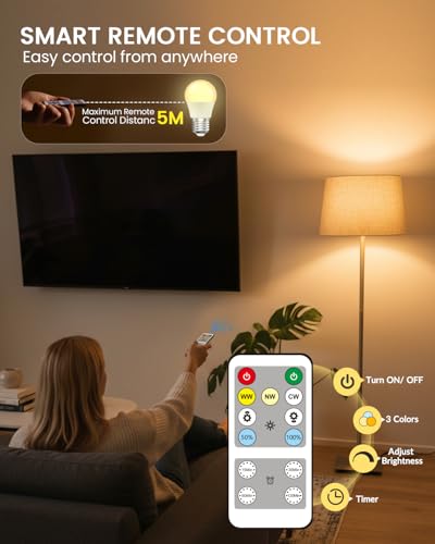 E26 LED Light Bulb with Remote Control (2 Count)