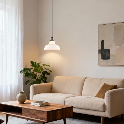 Black Opal Glass Pendant Light