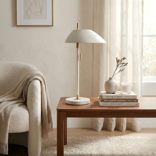 Modern Vintage White Table Lamp