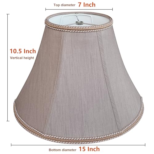 7" x 15" x 10.5" Fabric Lamp Shade