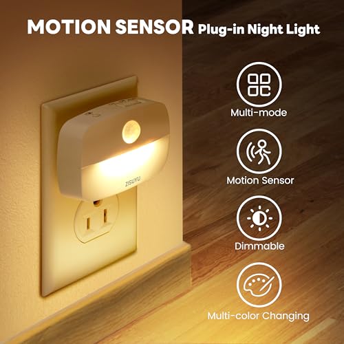 Plug in LED Night Light with Motion Sensor (6 Count)