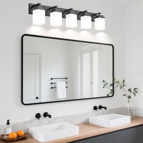 Matte Black Bathroom Light Fixtures