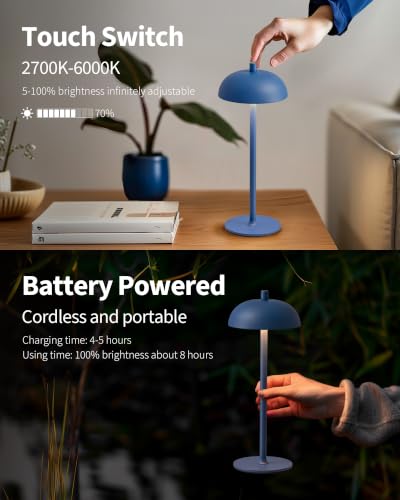 12" Cordless Table Lamps Set of 2 (2 Count)