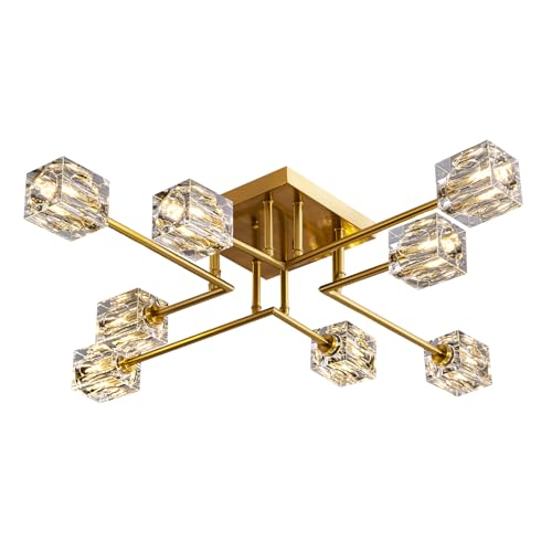 Gold Semi Flush Mount Ceiling Light