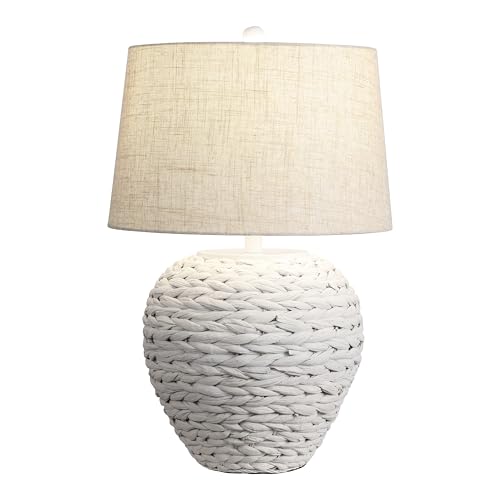 Alaro Table Lamp Woven Water Hyacinth Basket 24.5"