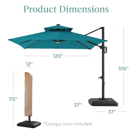 10x10ft Cantilever Patio Umbrella w