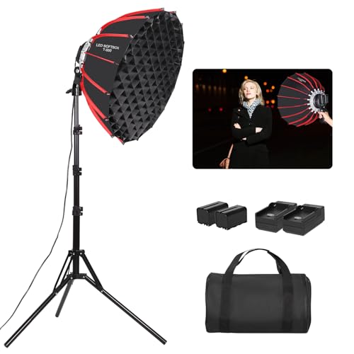 21in 55cm 60W LED Softbox Light with Rechargeable Battery